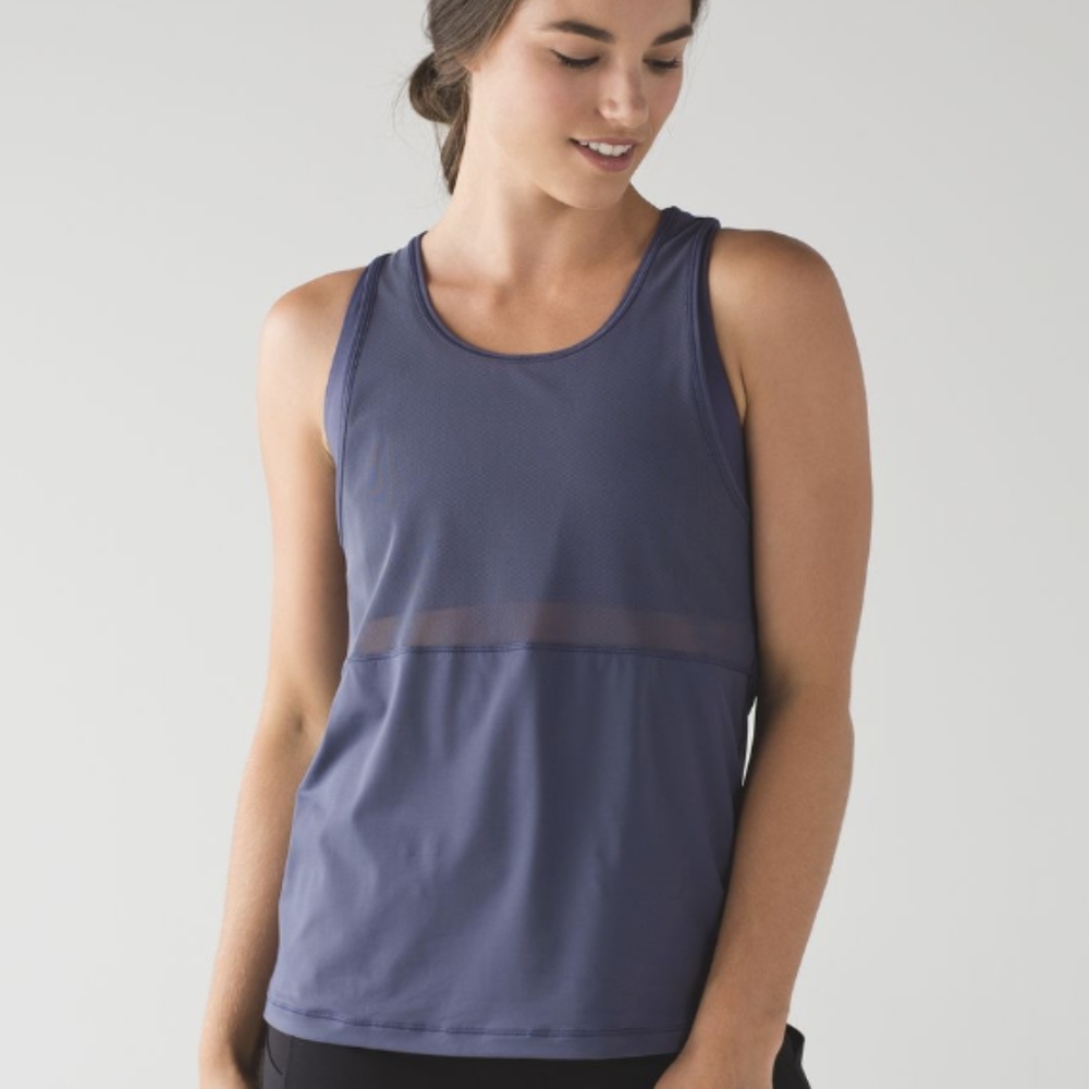 Lululemon Fast As Light 2-In-1 Tank Grey
